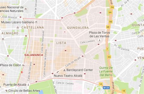 Barrio de Salamanca Madrid: mapa, metro, qué ver, parking ...