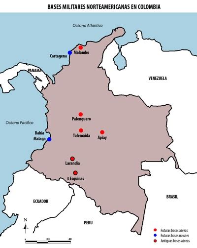 ¿Bases militares norteamericanas en Colombia, extensión de ...