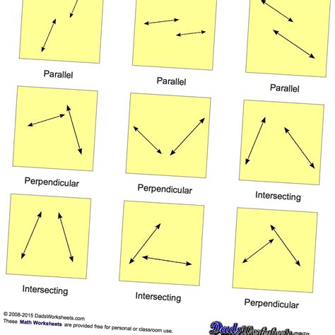 Basic Geometry: Parallel, Perpendicular, Intersecting ...