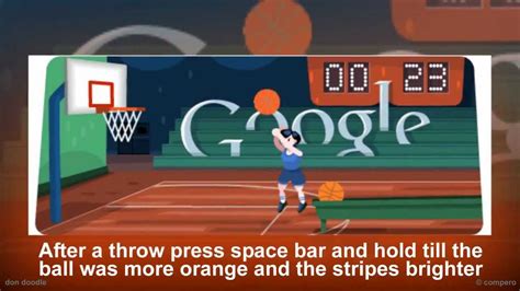 Basketball Google Doodle Tutorial   42 points USA ...