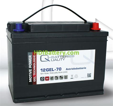 Batería de gel 12 Voltios 70 Amperios Q Batteries 12GEL 70 ...