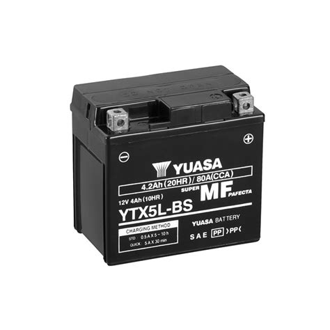 Bateria de moto YUASA YTX5L BS : Norauto.pt