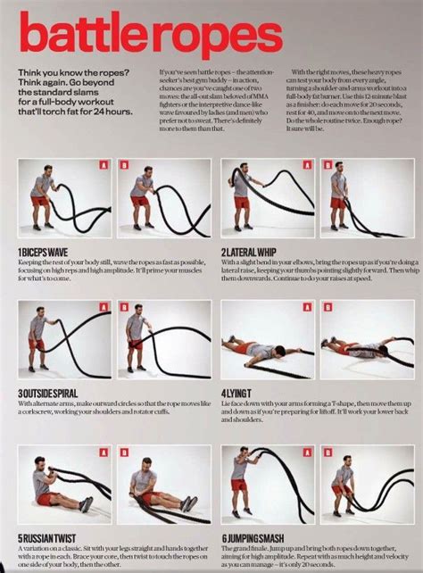 Battle Ropes Exercises | Conditioning | Pinterest | Battle ...