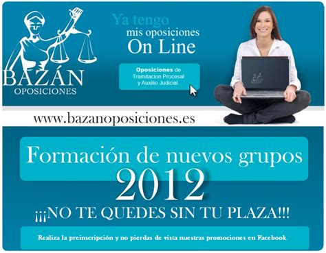 Bazán Oposiciones   Justicia  : FORMACIÓN DE NUEVOS GRUPOS ...