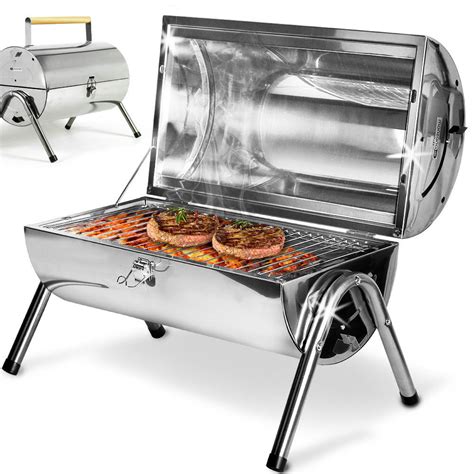 BBQ Barbecue Portable Stainless Steel Grill Foldable Table ...