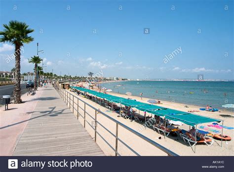 Beach and Promenade in La Pineda, near Salou, Costa Dorada ...