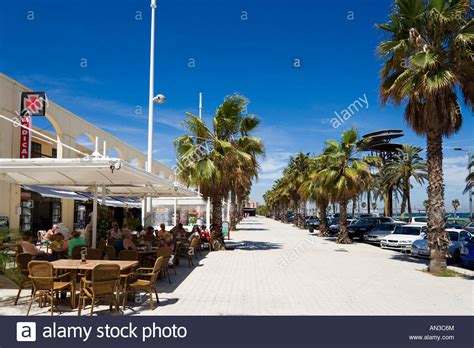 Beachfront Restaurant, La Pineda, near Salou, Costa Dorada ...