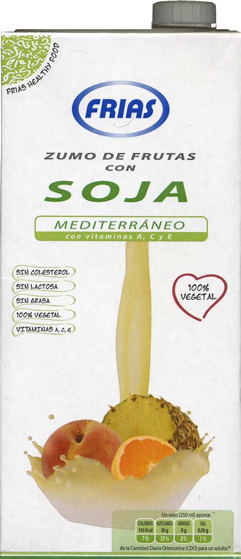 Bebida de zumo y soja  Frías  Mediterráneo — 1 l