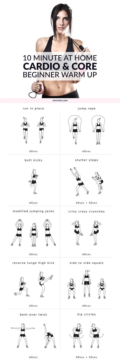 beginner workout plan for women at home cardio core ...