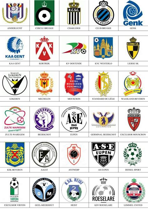 Bélgica   Pins de escudos/insiginas de equipos de fútbol.