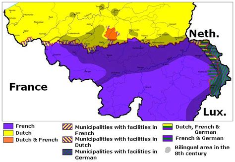 Belgium Map Of Languages