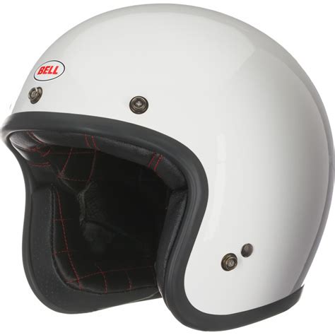 Bell Custom 500 White Motorcycle Helmet Scooter Jet ...
