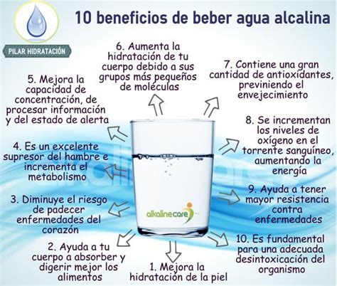 Beneficios de tomar AGUA ALCALINA | Água | Pinterest ...