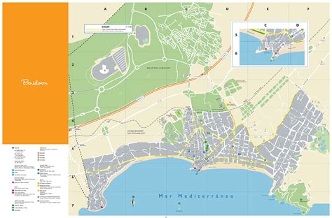 Benidorm plan de la ciudad | Mapas imprimidos de ...