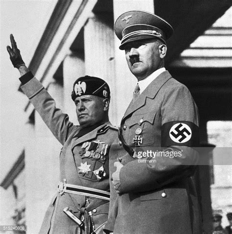 Benito Mussolini and Adolf Hitler on Review Stand Pictures ...