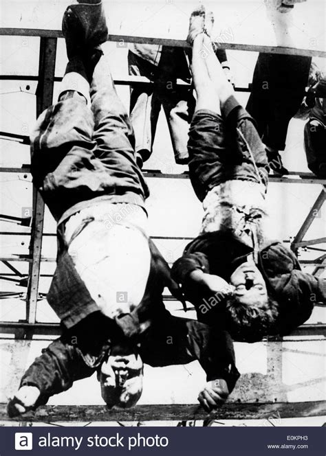 Benito Mussolini and Clara Petacci executed and hung for ...