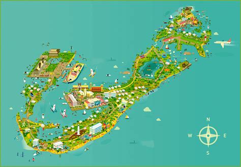 Bermuda tourist map