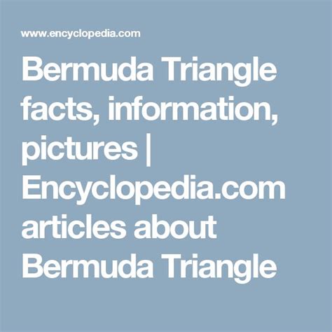 Bermuda triangle facts on Pinterest | Bermuda triangle ...