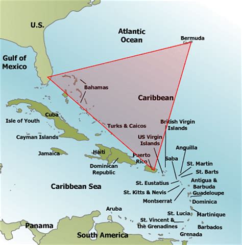 Bermuda Triangle Map and Location   BERMUDA TRIANGLE ...