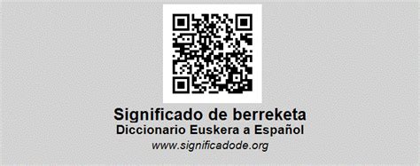 BERREKETA   Diccionario Abierto Euskera Español