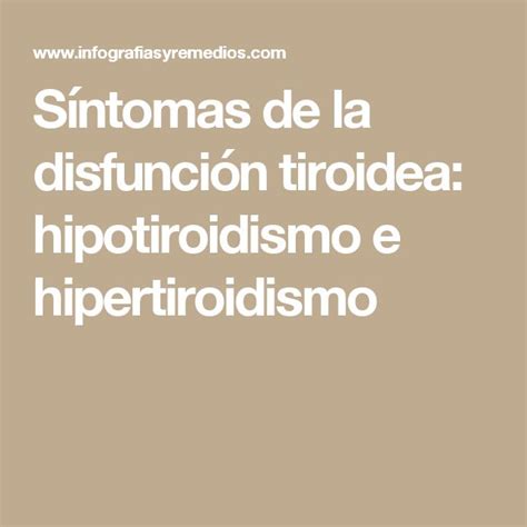 Best 20+ Sintomas Del Hipertiroidismo ideas on Pinterest ...