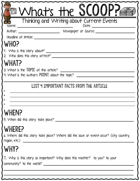 Best 25+ Current events worksheet ideas on Pinterest