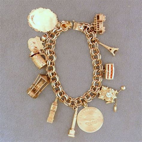 Best 25+ Gold charm bracelets ideas on Pinterest | Vintage ...