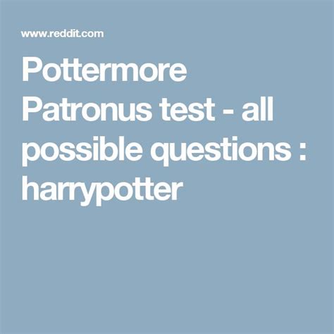 Best 25+ Patronus test ideas on Pinterest | Harry potter ...