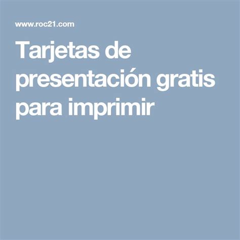 Best 25+ Tarjetas de presentacion gratis ideas on ...