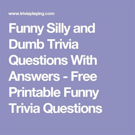 Best 25+ Trivia questions and answers ideas on Pinterest ...