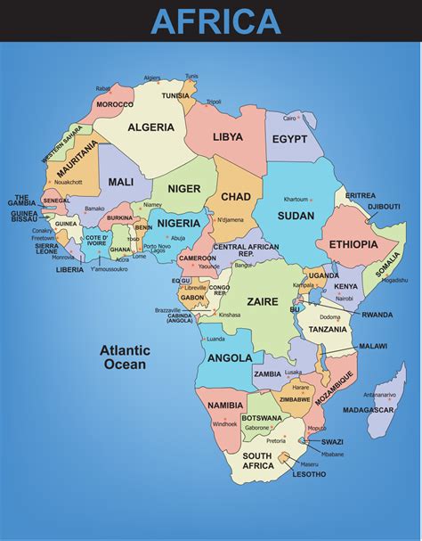 Best Photos of Africa Map With Capital Cities   Europe ...