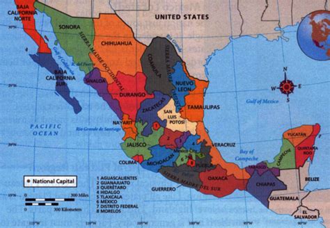 Best Photos of Large Map Of Mexico States   Mexico Map ...