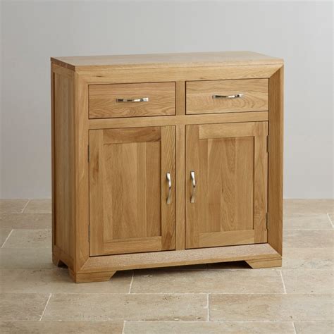 Bevel Small Sideboard in Natural Solid Oak | Oak Furniture ...