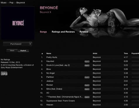 Beyoncé lanza hoy nuevo disco,  BEYONCÉ , con 14 canciones ...