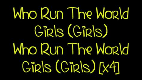 Beyoncé   Run The World  Girls  [Lyrics] HD   YouTube