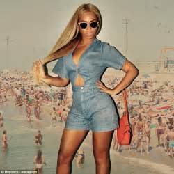Beyonce wows in a plunging denim jumpsuit after Tina ...