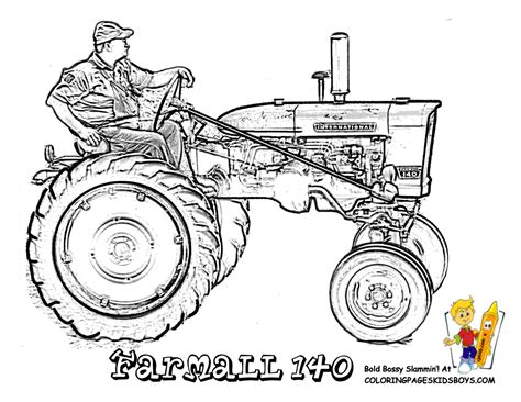 Big Boss Tractor Coloring Pages to Print | Free | Tractors ...