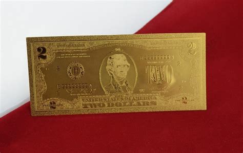 Billete Oro 2 Dos Dolares Estadounidenses El De La Suerte ...