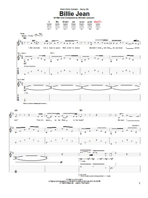 Billie Jean by Chris Cornell   Guitar Tab   Guitar Instructor