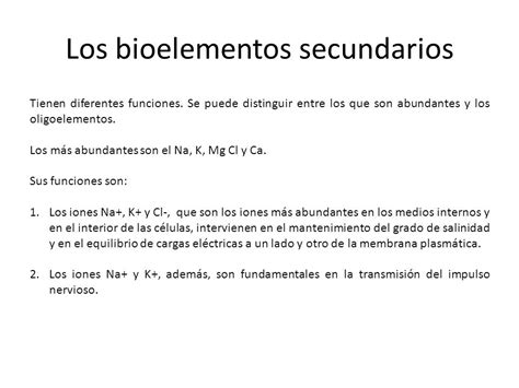 Bioelementos Si se hace un análisis químico de cada uno de ...