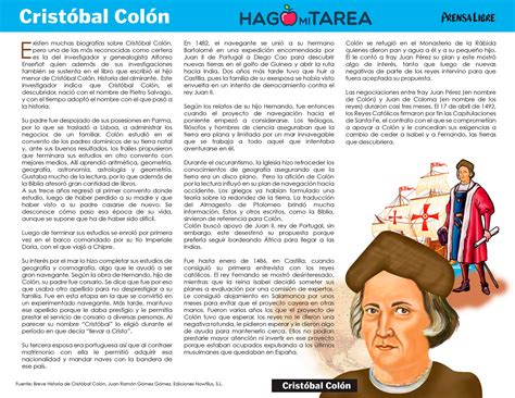Biografía de Cristóbal Colón   Hago mi TareaHago mi Tarea