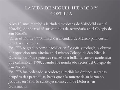 biografia de miguel hidalgo biografias y vidas miguel ...