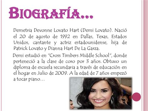 Biografía Demi Lovato
