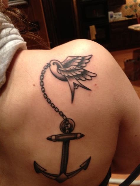Bird & Anchor tattoo | Tattoos | Pinterest | The birds ...
