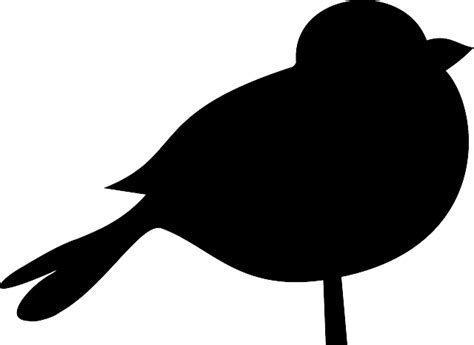 Bird Black Silhouette Fat · Free vector graphic on Pixabay