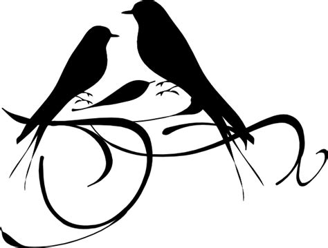 Bird Clipart Black And White
