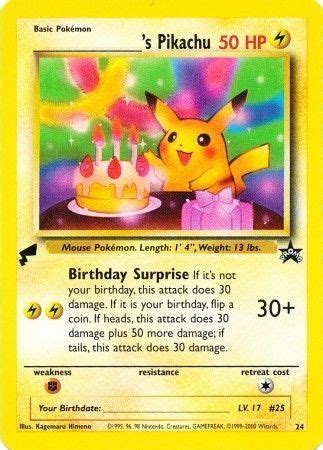 Birthday Pikachu   24   Pokemon World Collection  Tail ...