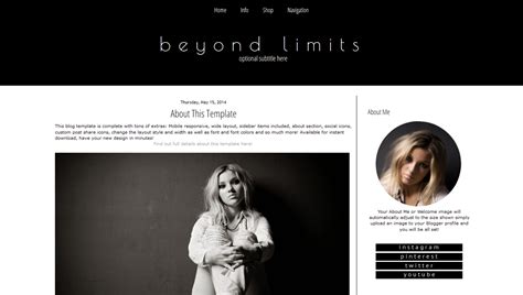 Black and White Blogger Template