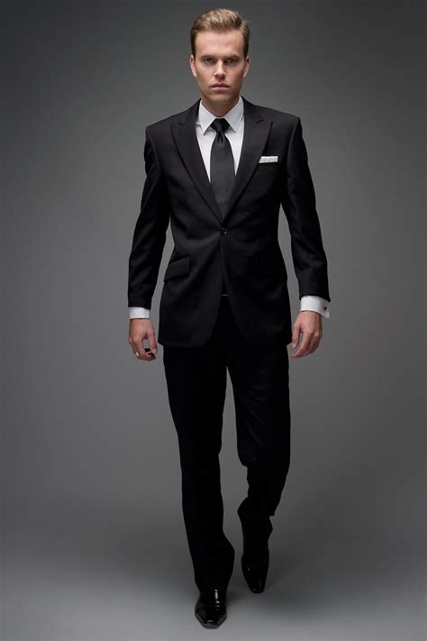 Black. Elevate a basic black suit with the perfect ...