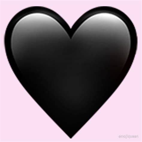 Black Heart Emoji  Canvas Prints by emojiqueen | Redbubble